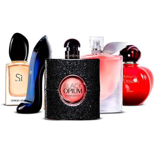 Set 5 Parfumuri –  Sì, Good Girl, Black Opium, La Vie Est Belle și Hypnotic Poison  [100 ml fiecare]