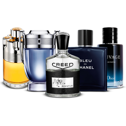 Set 5 Parfumuri  – Azzaro Wanted, Invictus, Creed Aventus, Bleu de Chanel și Sauvage  [100 ml fiecare]