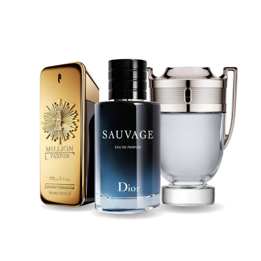 Set 3 Parfumuri | Paco Rabanne ONE MILLION, Dior SAUVAGE, Paco Rabanne INVICTUS 100 ml