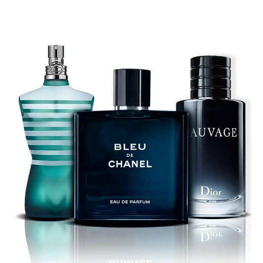 Set 3 Parfumuri | Le Male, Bleu de Chanel și Sauvage (100 ml)